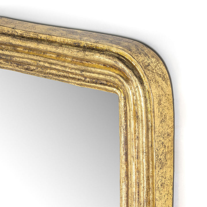 Vintage Inspired Louis Mirror in Antique Gold Leaf