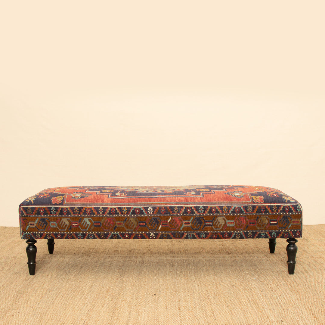 Vintage Rug Ottoman 29x64 (1024-EE)