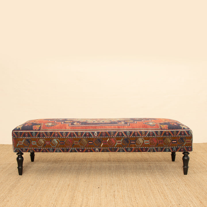 Vintage Rug Ottoman 29x64 (1024-EE)