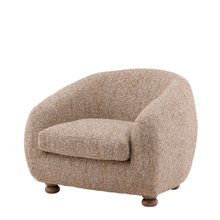 Presley Occasional Chair Upholstered in Brown