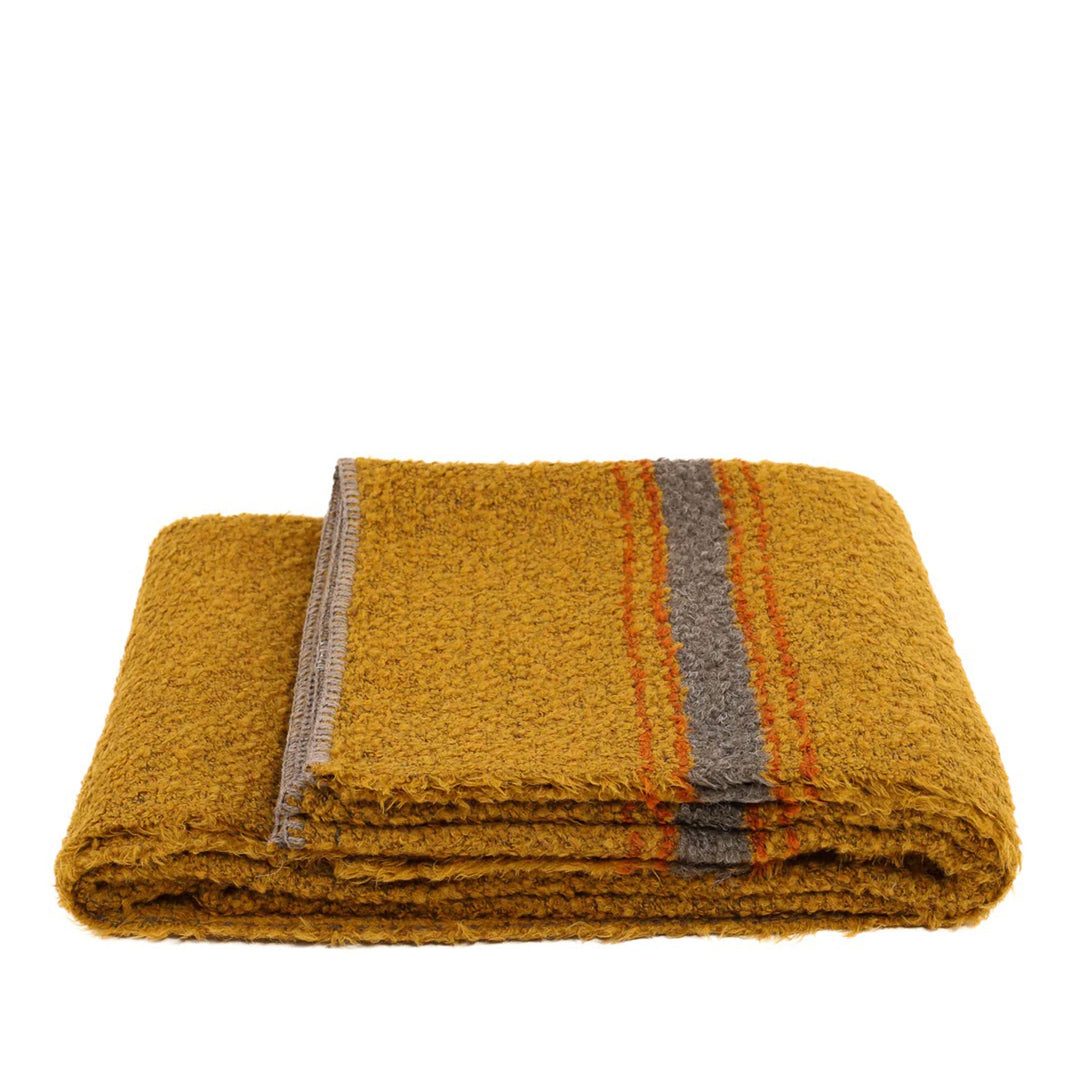 Riverton Throw in Mustard & Mink