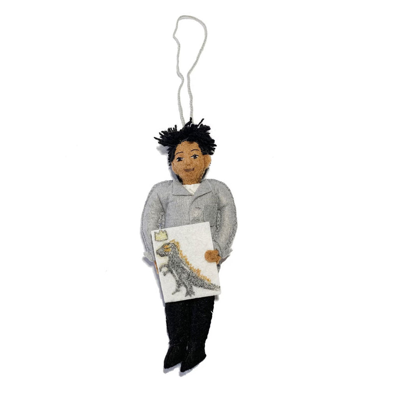 Jean Michael Basquiat Felt Ornament Handmade