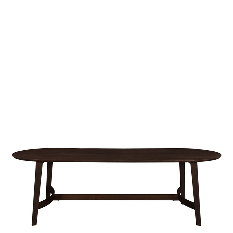 Tate Dining Table in Dark Brown - Small
