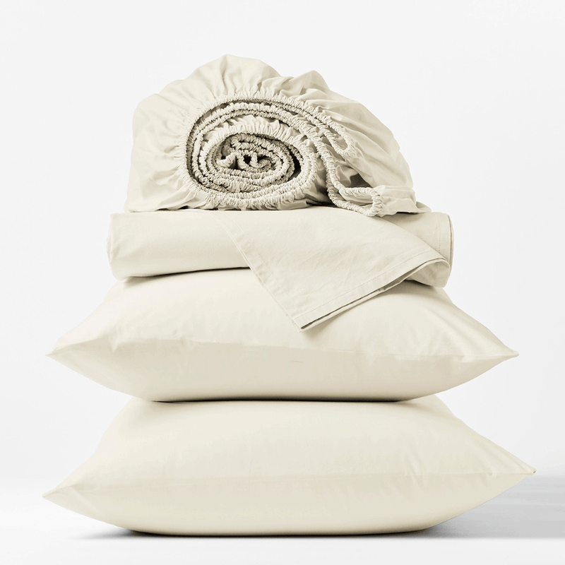 300 Thread Count Organic Percale Sheets King in Undyed by Coyuchi