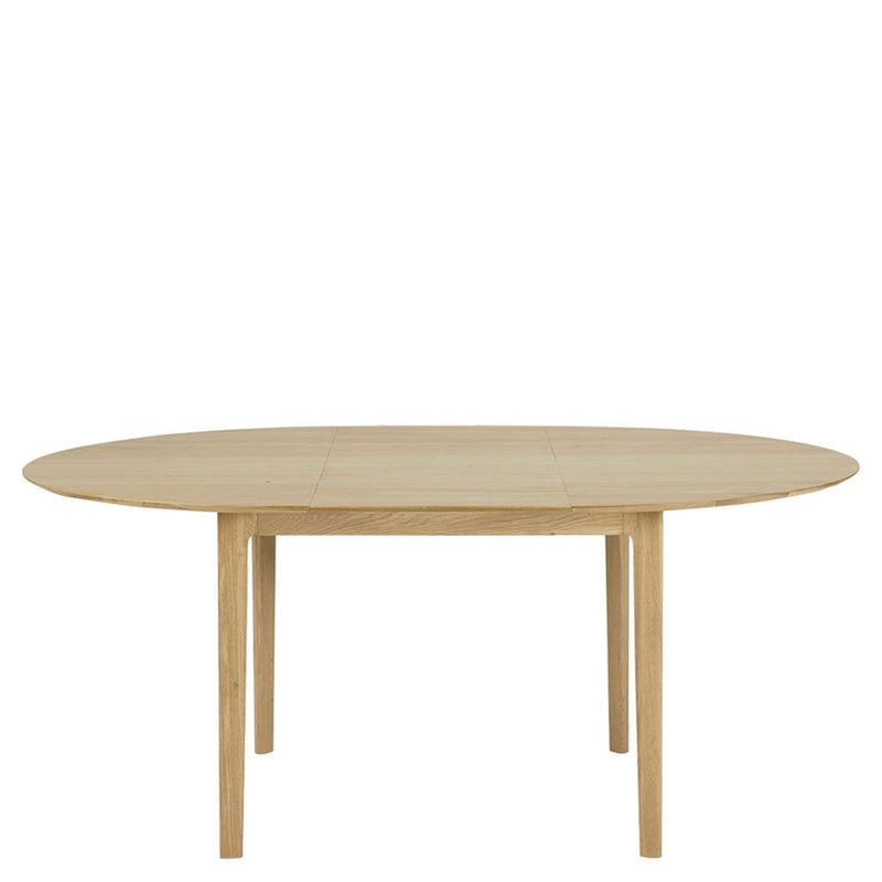 Oak Bok Oiled Oak Round Extendable Dining Table by Ethnicraft