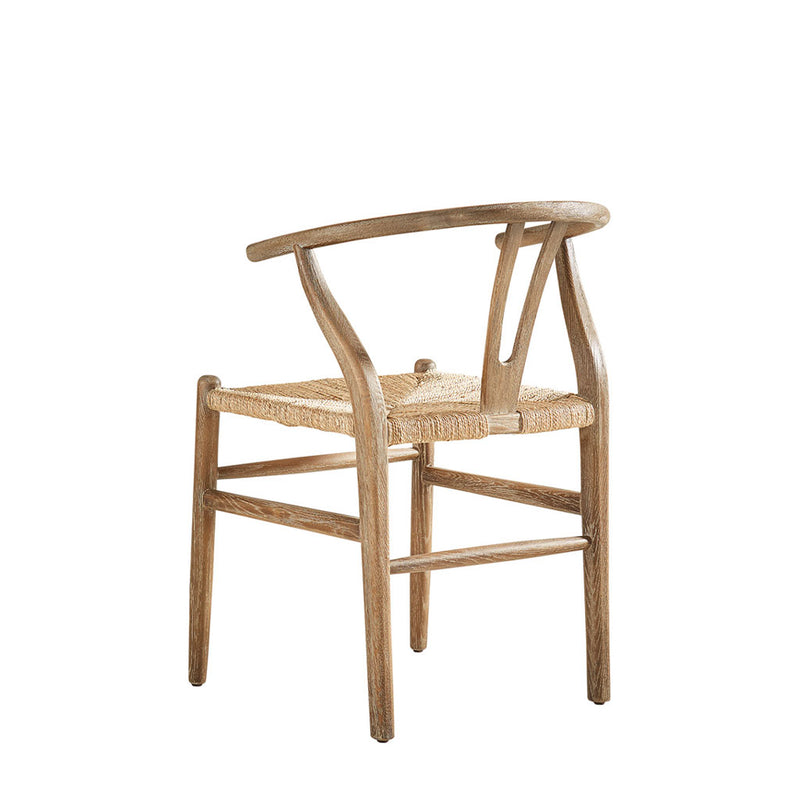 Brea Oak and Seagrass Dining Chair