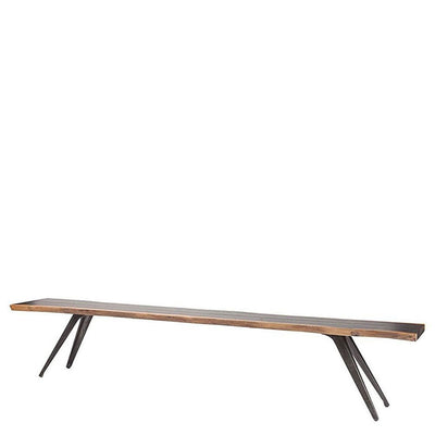 Nelson 86” Dining Bench in Seared Black