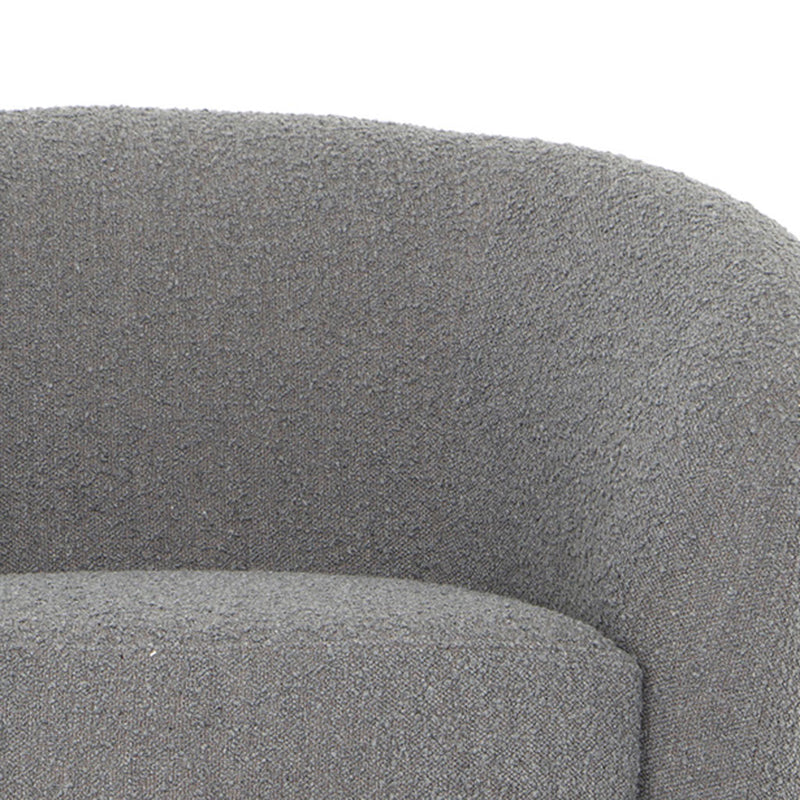 Bobbi Accent Chair Upholstered in Charcoal Boucle