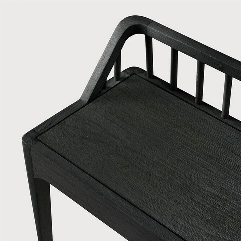Oak Spindle Bench in Black by Ethnicraft 