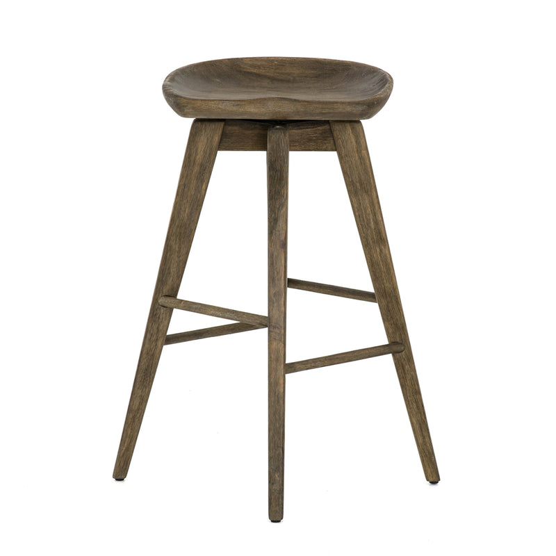 Paisley Swivel Counter Stool in Shale Grey