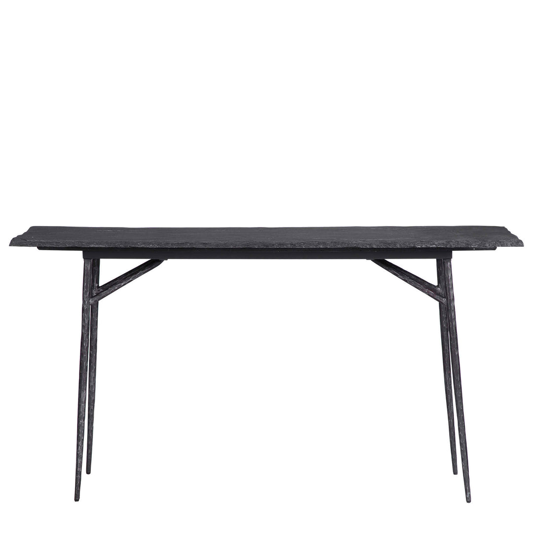 Kellan Slate and Iron Console Table (60")