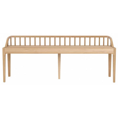 Oak Spindle Bench in Natural by Ethnicraft   