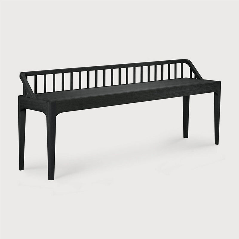 Oak Spindle Bench in Black by Ethnicraft 