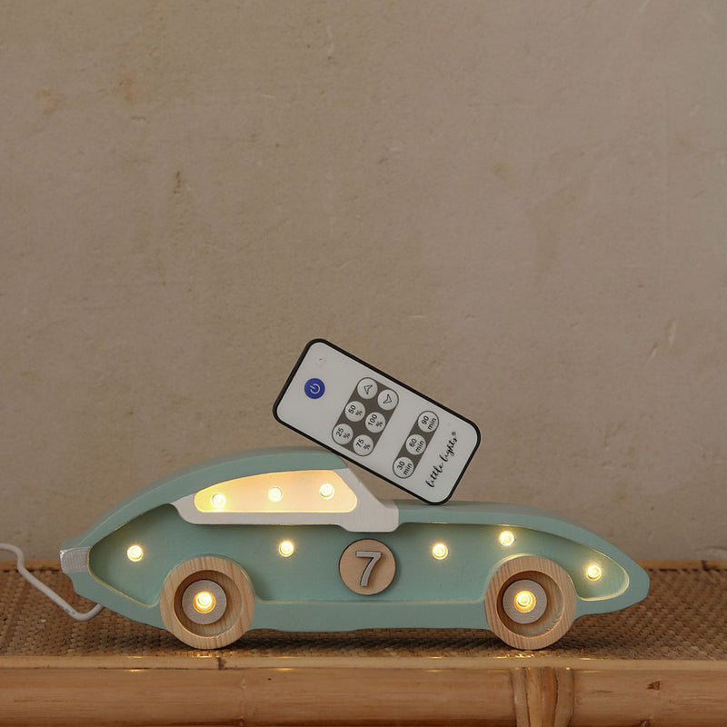 Mini Race Car Lamp - Retro Blue