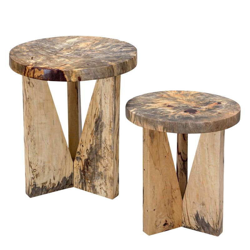 Noelle Nesting Tables in Natural - Set of 2