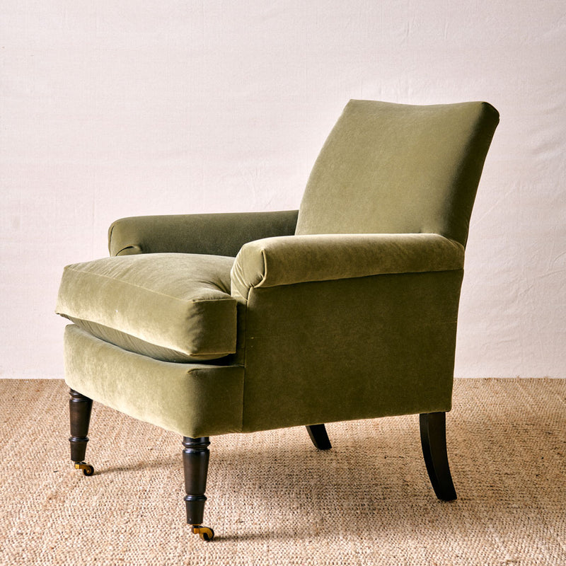 Hollie Accent Chair in Heavy Duty Olive Green