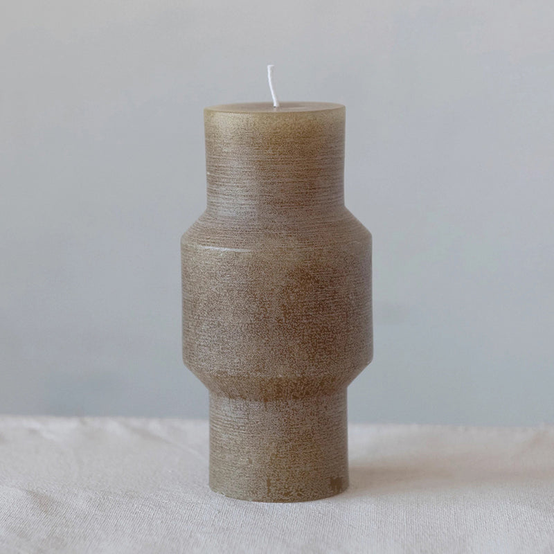 6 Unscented Totem Pillar Wax Candle