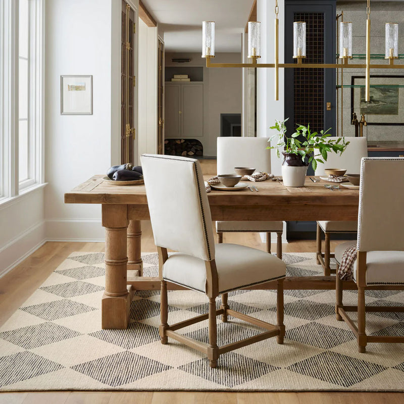 Francis Rug in Beige and Charcoal
