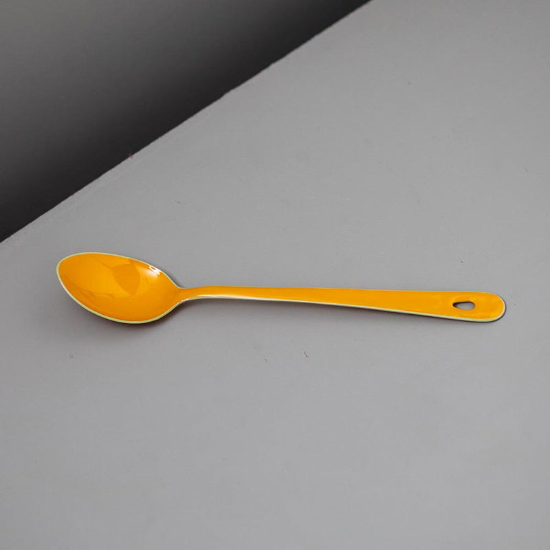 Enamel Mixing Spoon in Mango 