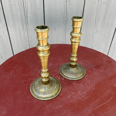 Vintage Pair of Brass Candlesticks