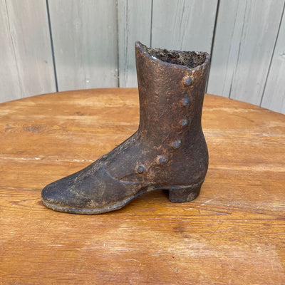 Vintage Cast Iron Shoe Form from Palmenberg's; New York; Circa 1860-1930