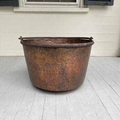 Antique Early 19th Century Dovetailed Copper Kettle
