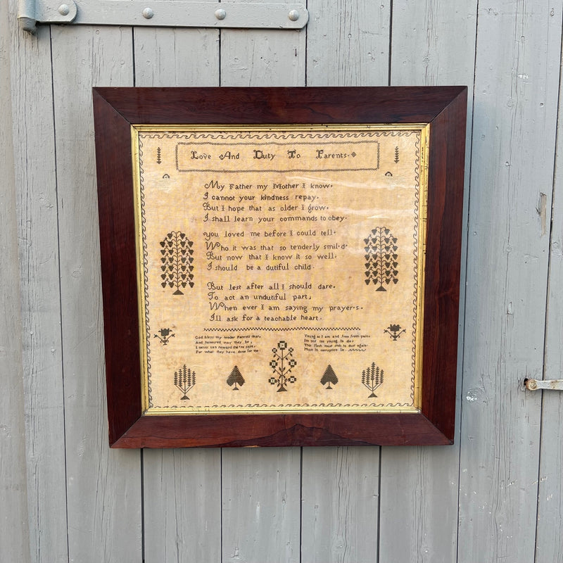 Antique Large Sampler
