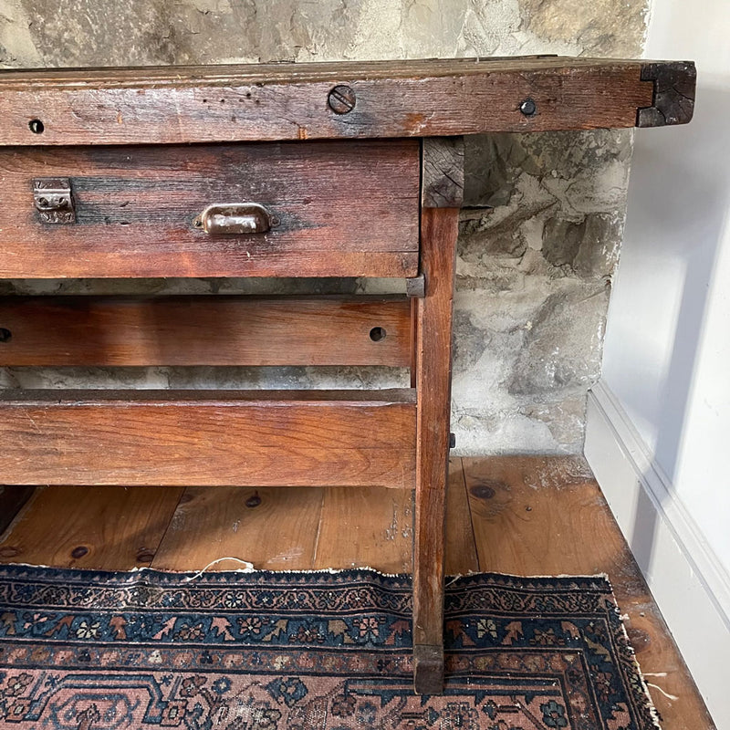 Antique 19th Century Woodworkers Bench  