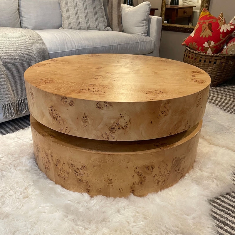 Ainslie Round Cocktail Table Bleached