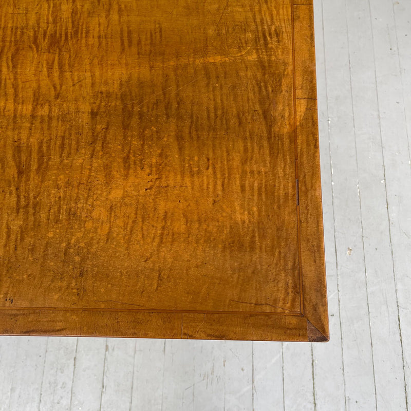 Vintage Card Table in Birdseye Maple