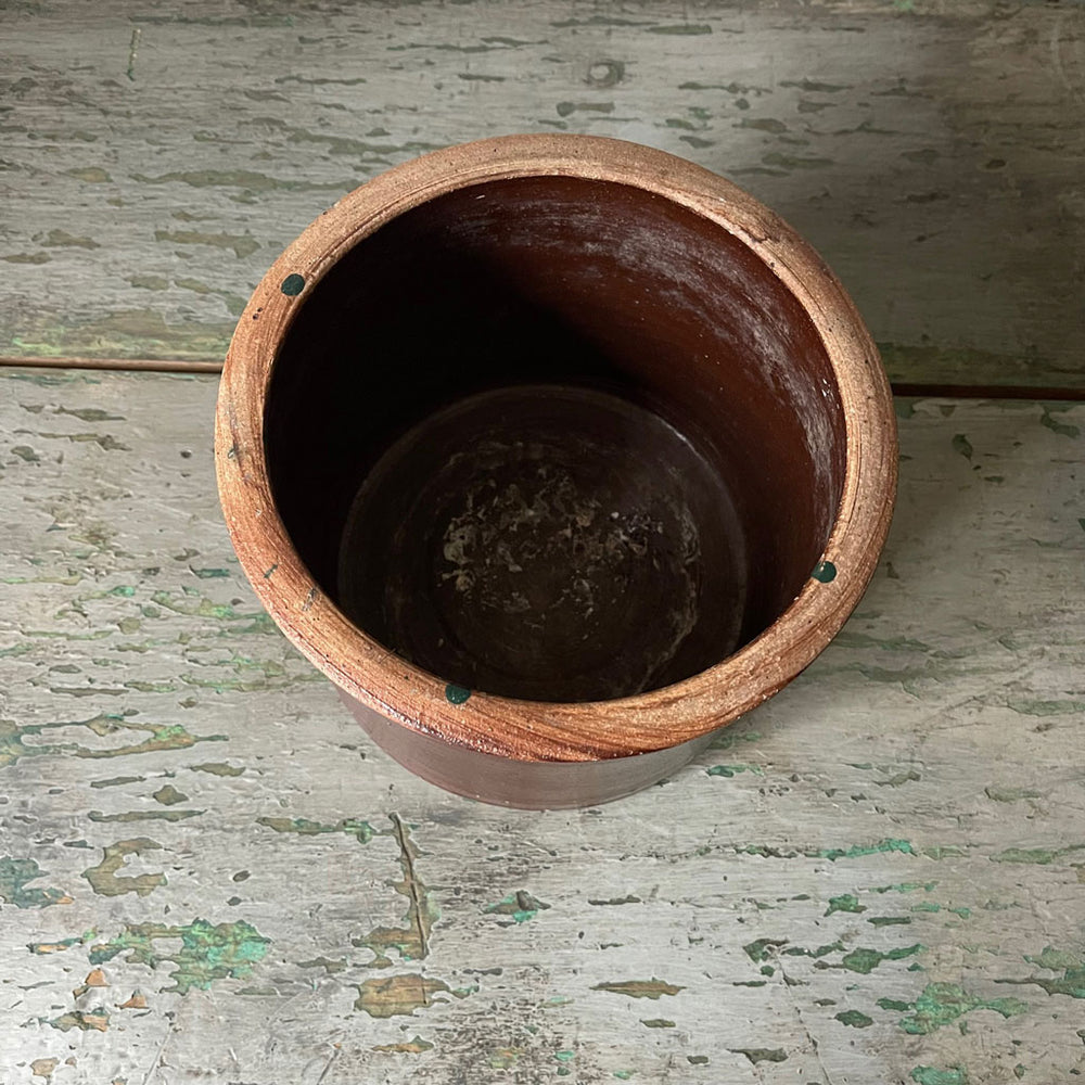 Vintage Albany Brown Slip Glazed Crock