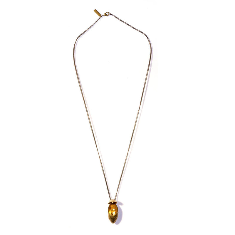 Silk Cocoon Locket Brass w/ Brass Chair