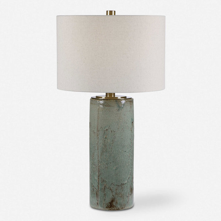 Celest Table Lamp with Blue Glaze