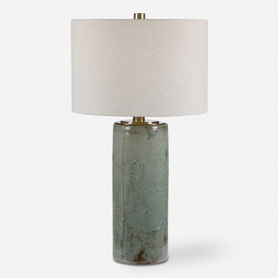 Celest Table Lamp with Blue Glaze