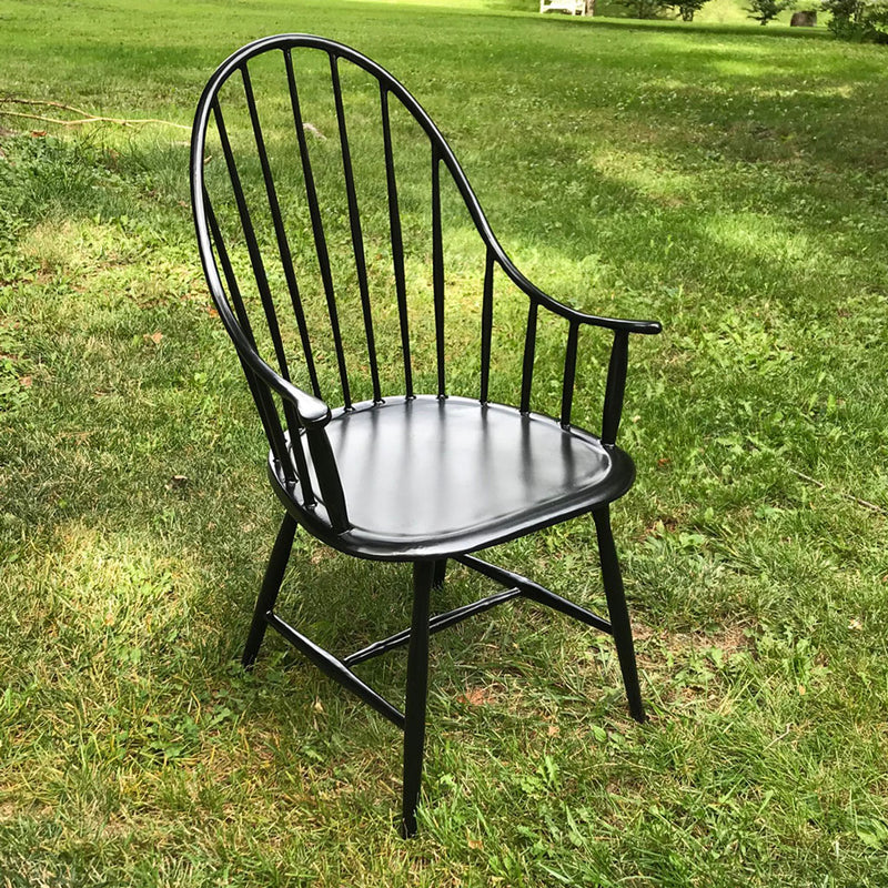 Windsor Chair High Back Recycled Aluminium Black