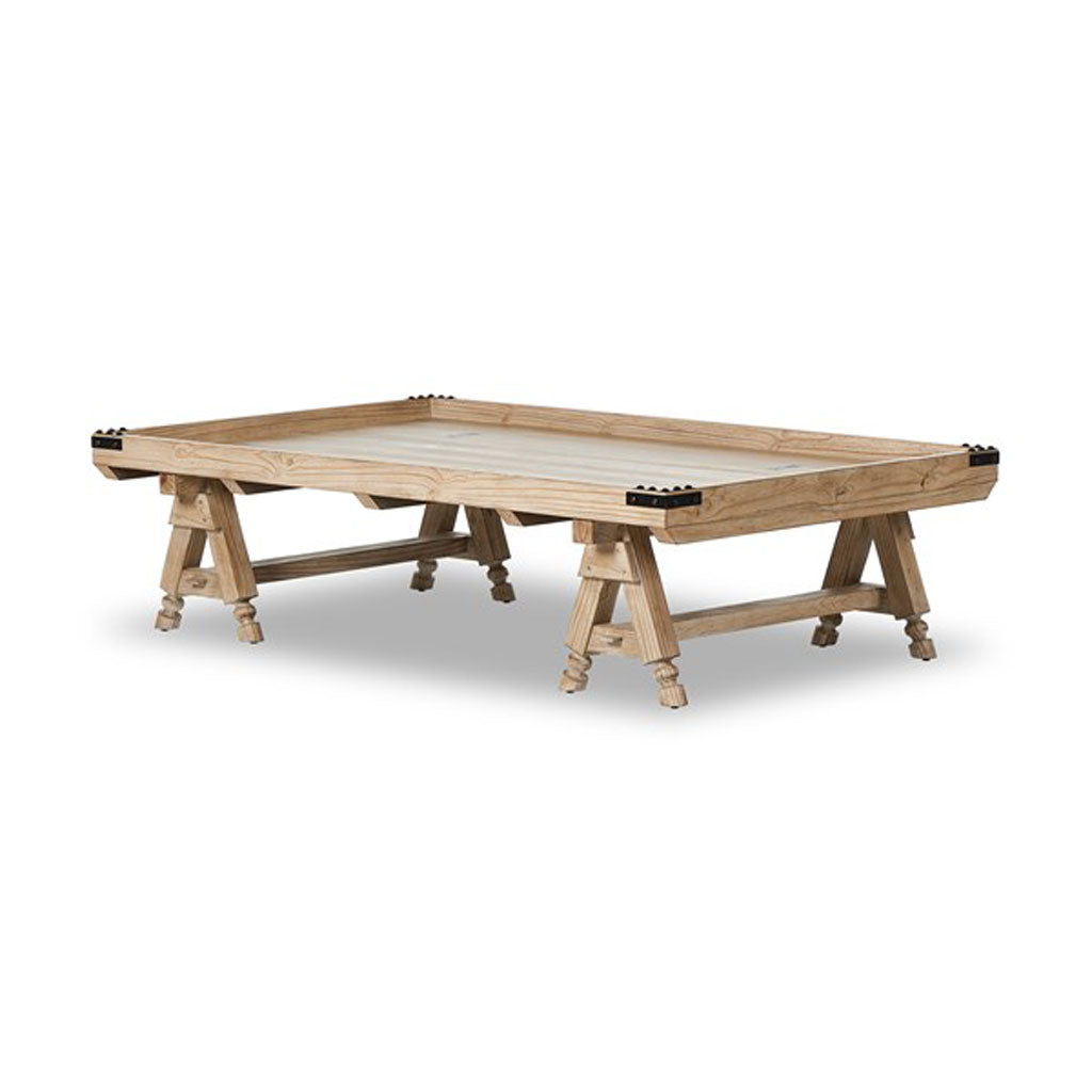 Davie Coffee Table in Natural with metal details 