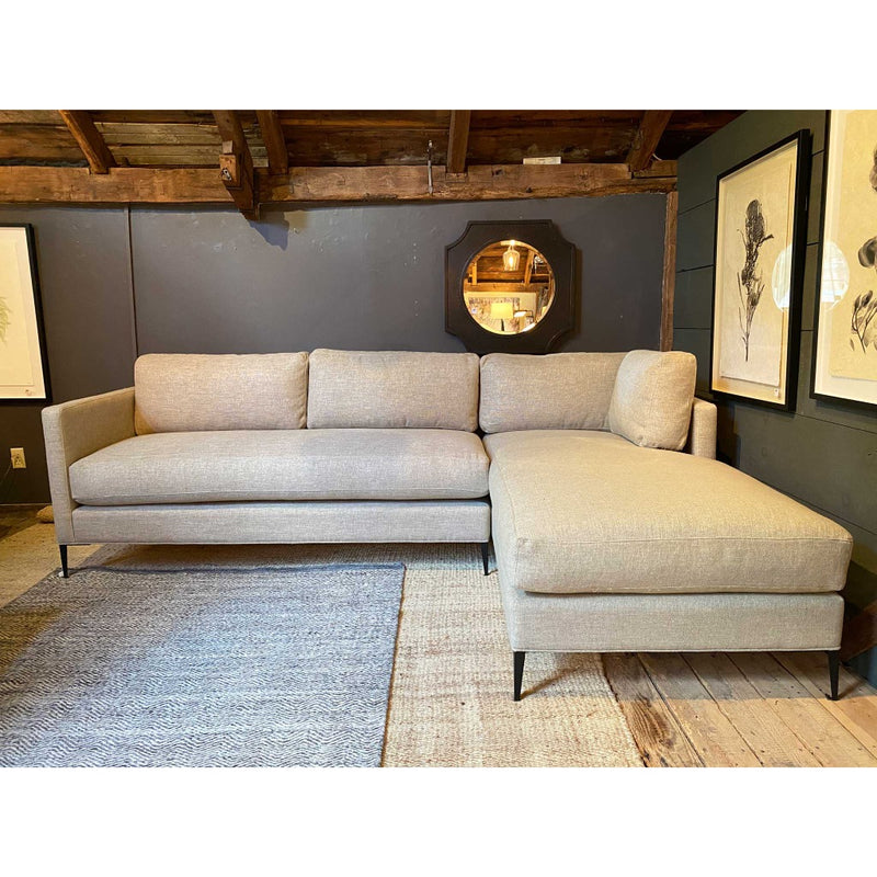 Benedict 2p  Sectional in Bellamy Oatmeal by Cisco Home (108")