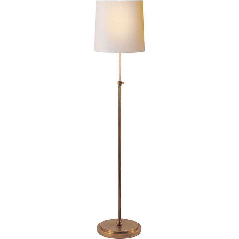 Bryant Floor Lamp in Hand Rubbed Antique Brass