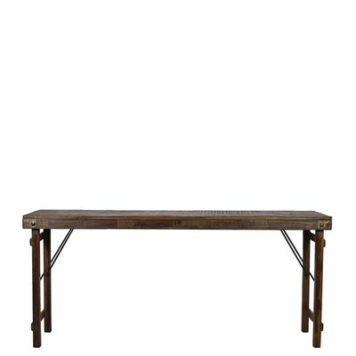 Vintage Wood Wedding Table Console in Natural
