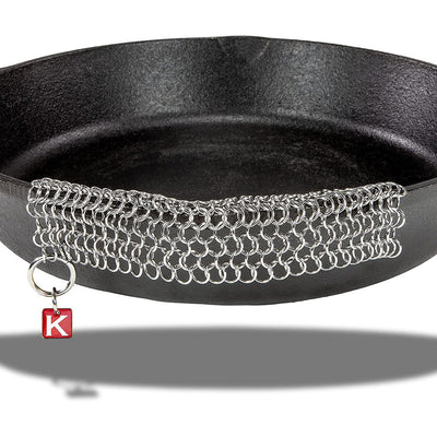 Chainmail Scrubber for Cast Iron - The Peppermill