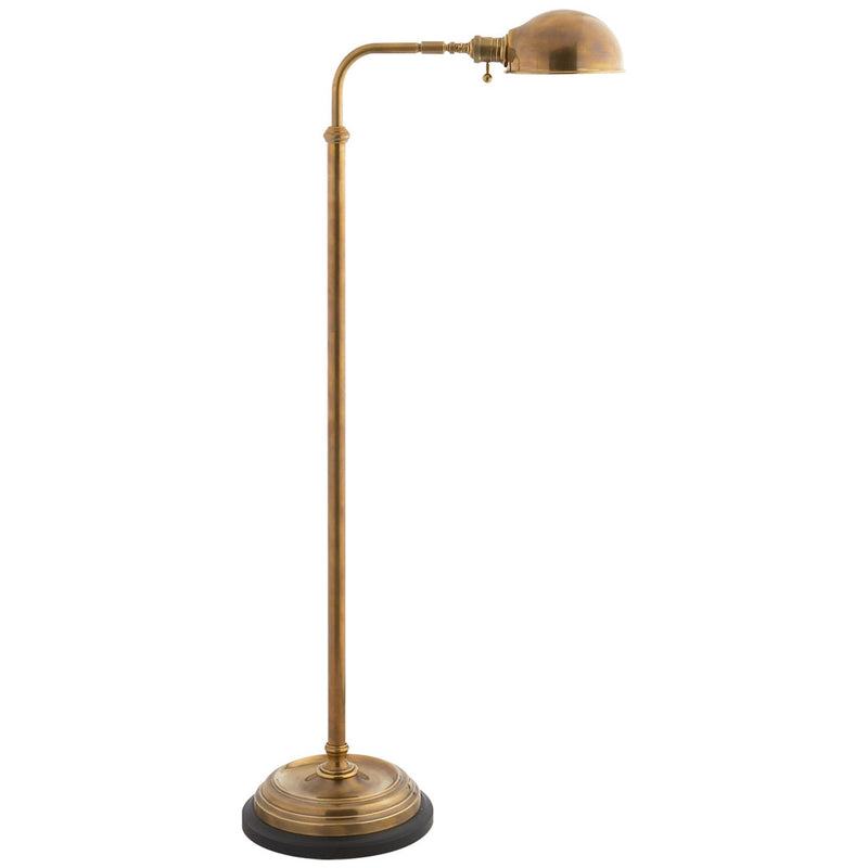 Apothecary Adjustable Floor Lamp in Antique Burnished Brass