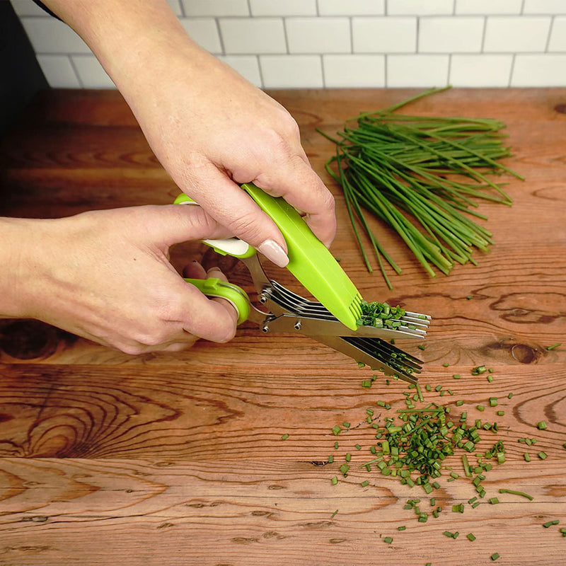 Kitchen Scissors,herb Scissors Multipurpose With 5 Blades And