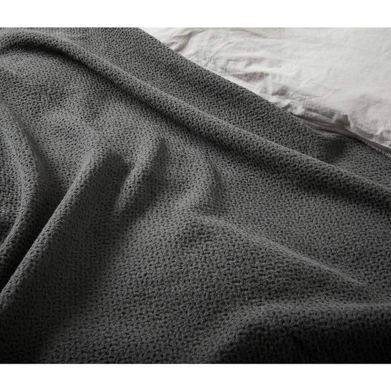 Honeycomb Organic Blanket in Shadow by Coyuchi