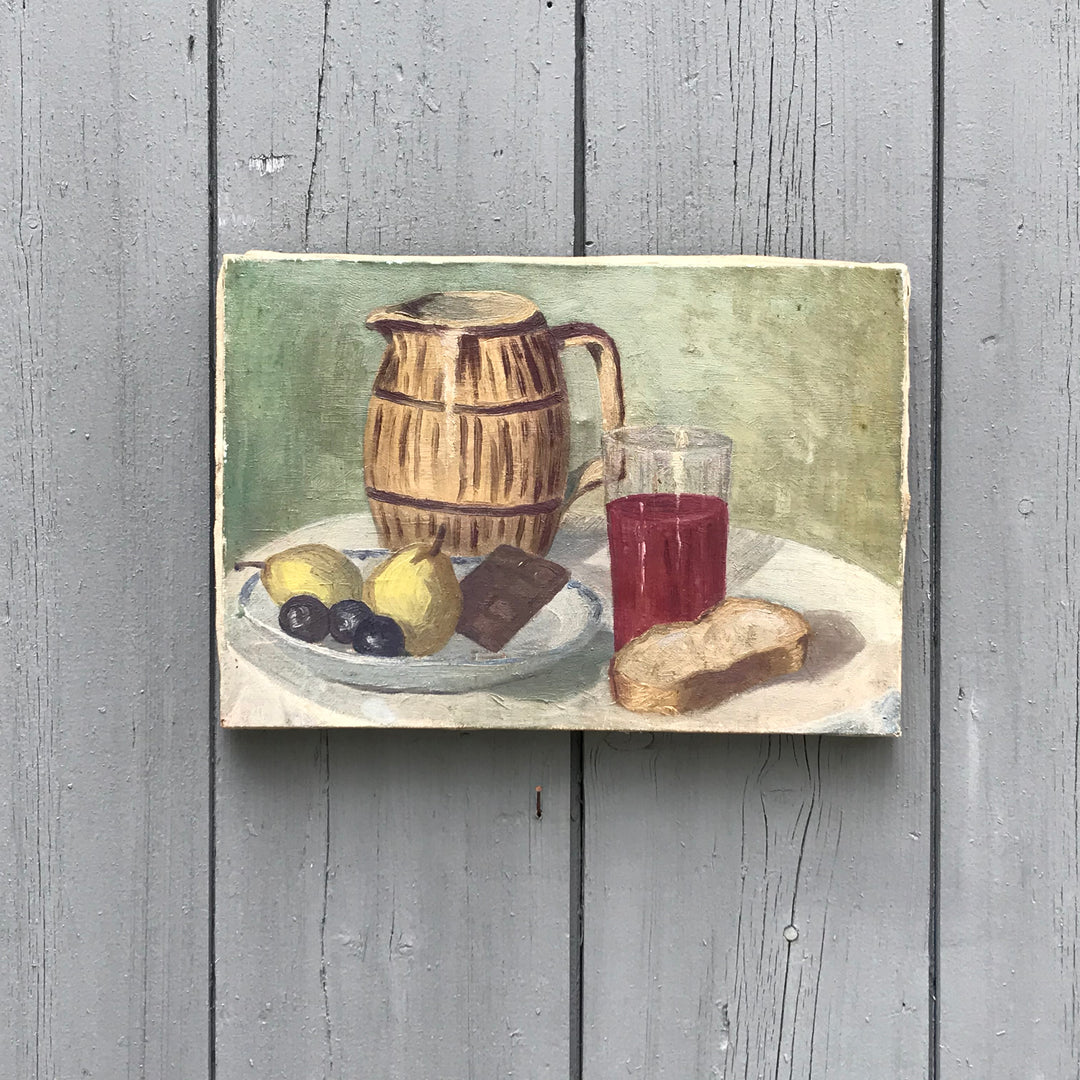 Vintage French Still Life w/ Pitcher