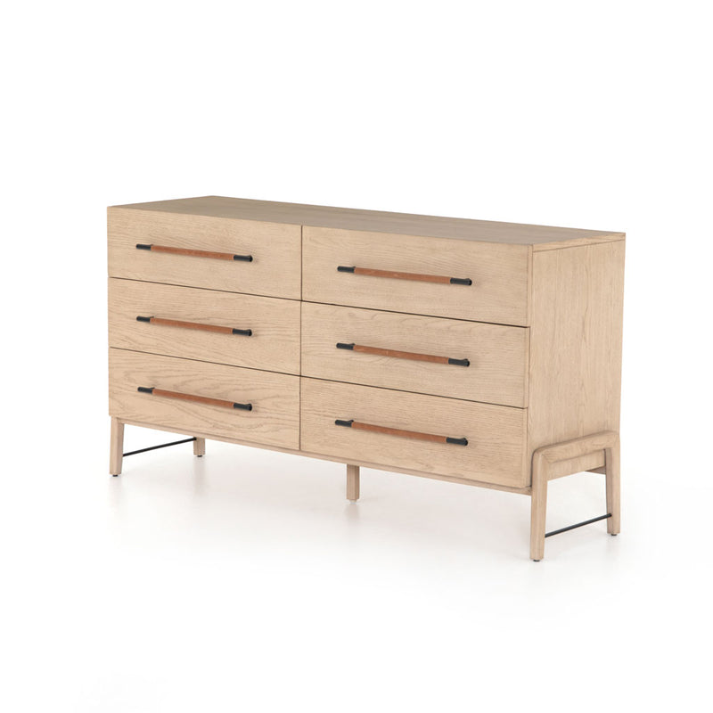 Ryder Six Drawer Dresser in Yucca Oak