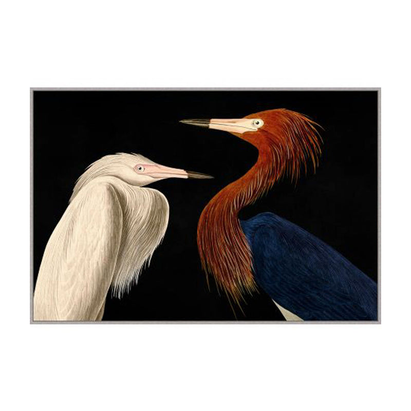 Audubon Conversation on Canvas (48x33)