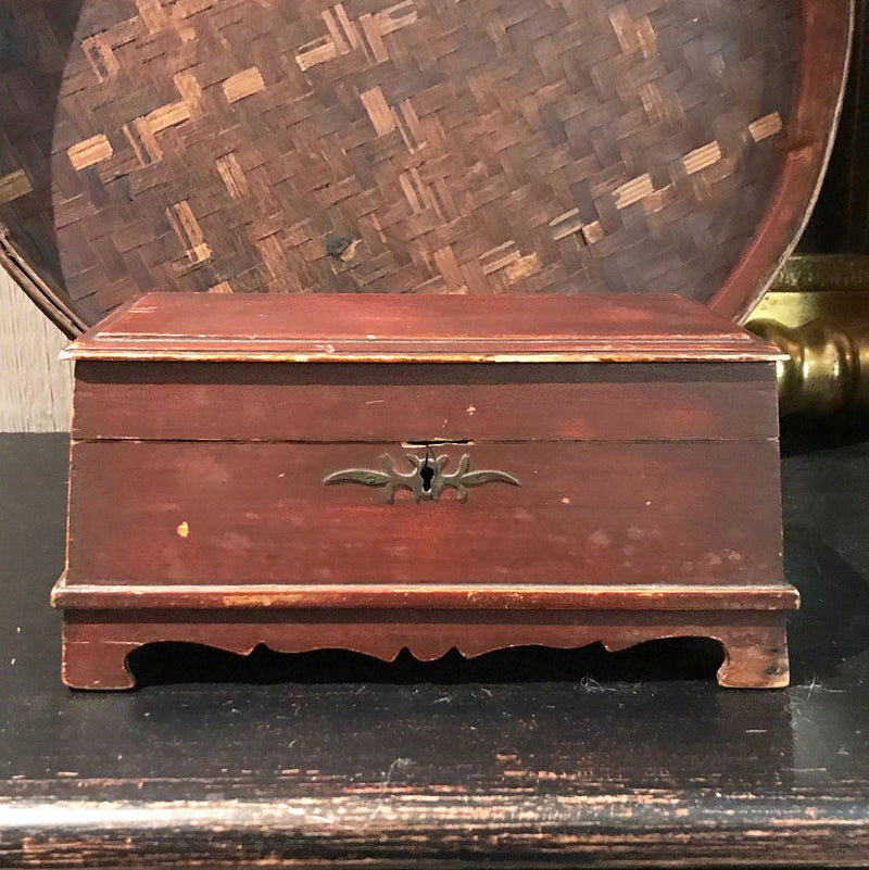 Vintage Unusual Flared Base 19th Century Box