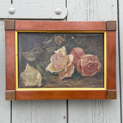 19th Century Rose Painting